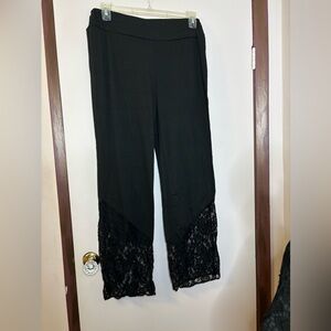 Beach coverup pants nwot w lace of ankles